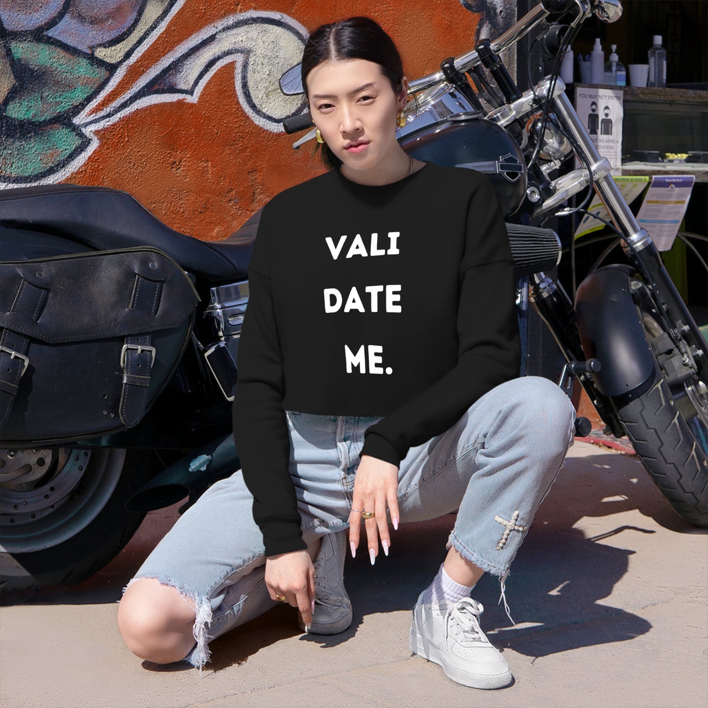 Validate me - Cropped Sweatshirt